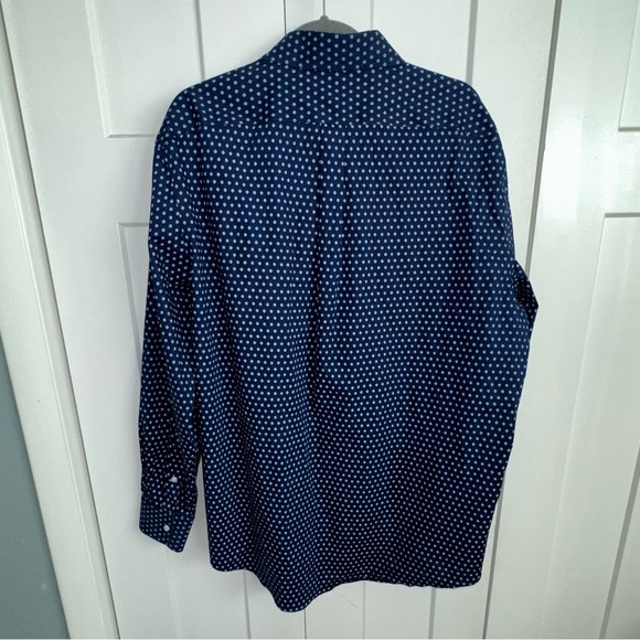 Lauren Ralph Lauren Men's Blue and White Button Down Shirt - 2XL - Picture 4 of 7